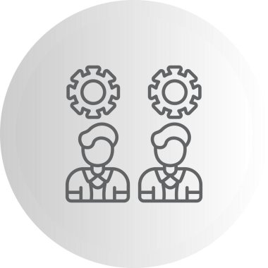 takım web simgesi vektör illüstrasyonu