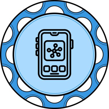 Mobil Ağ Dinamik Yaratıcı Dijital Grafik Şekli