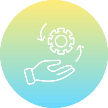 yönetim web simgesi vektör illüstrasyonu