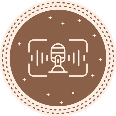 Ses Tanıma Ağı vektör çizimi