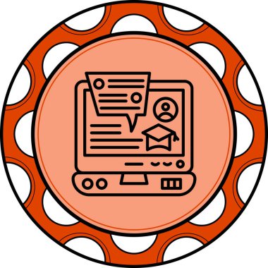 dizüstü bilgisayar simgesi, vektör illüstrasyonu basit tasarım