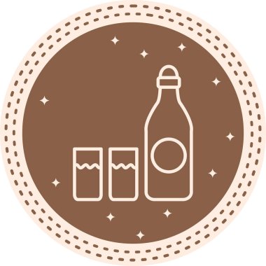 Şampanya Belirsiz Asgari Markalaştırma Vektör Varlığı