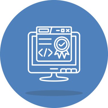 Yazılım web simgesi vektör illüstrasyonu