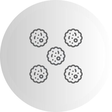 Staphylococcus web simgesinin vektör illüstrasyonu