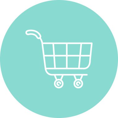 Alışveriş Arabası Belirsiz Asgari Markalaştırma Vektör Varlığı