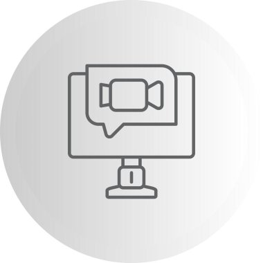 Videocall Minimal Düz Yaratıcı Grafik Tasarımı