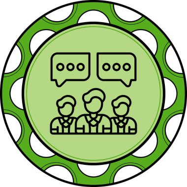  toplantı simgesi vektör illüstrasyon tasarımı