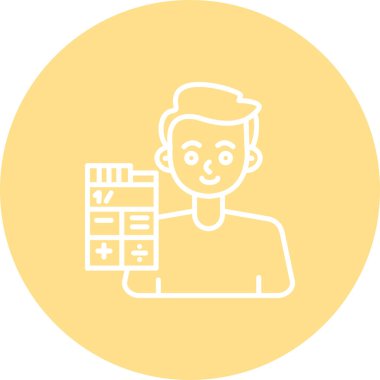 Muhasebeci Seçkin Markalaştırma Vektör Varlığı