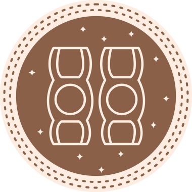 Kneepad Minimum Yüksek Çözünürlüklü Vektör Düzeni