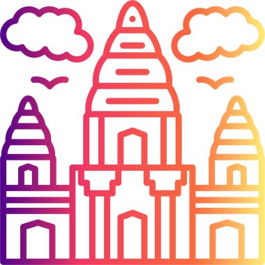 Angkor Wat Sofistike Özel Arayüz Tasarım Elemanı