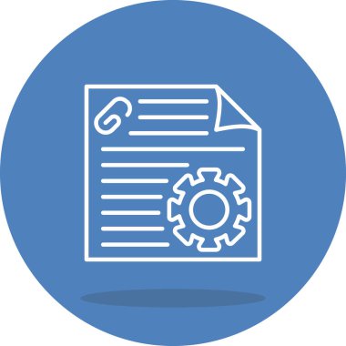 Proje web simgesi vektör illüstrasyonu