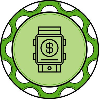 izle simge vektör çizimi tasarımı