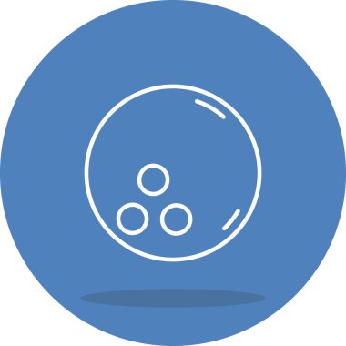 Bowling Topu Profesyonel Asgari Yaratıcı Grafik Nesnesi