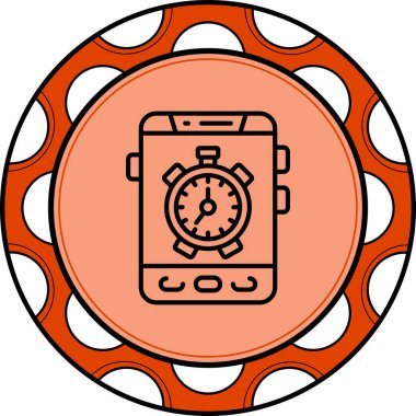 akıllı telefon simgesi, vektör illüstrasyonu basit tasarım