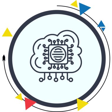 Kenarlık Hesaplama Satırı Simgesi, Vektör İllüstrasyonu