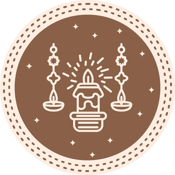 mum ağ ikonu vektör illüstrasyonu