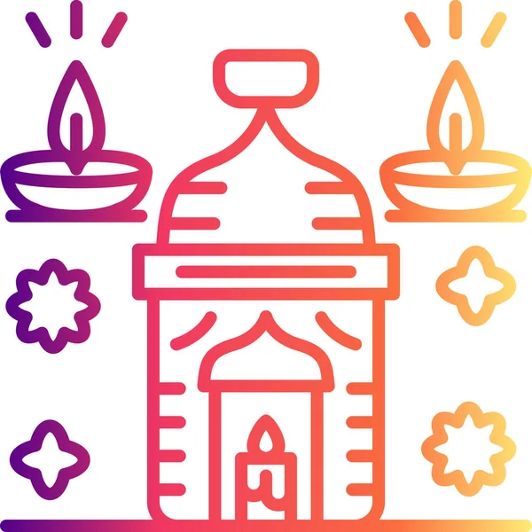 mum ağ ikonu vektör illüstrasyonu