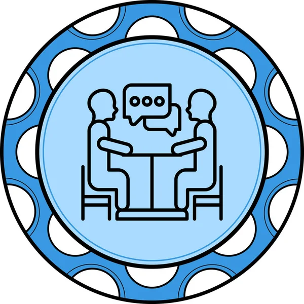  toplantı simgesi vektör illüstrasyon tasarımı