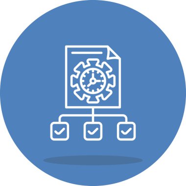 Proje web simgesi vektör illüstrasyonu