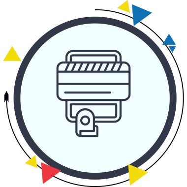 Çevrimiçi Ödeme web simgesi vektör çizimi