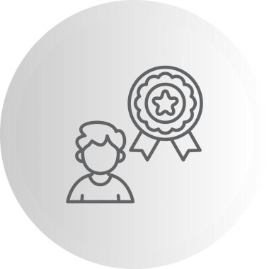 Müşteri Sadakati simgesi, illüstrasyon vektörü