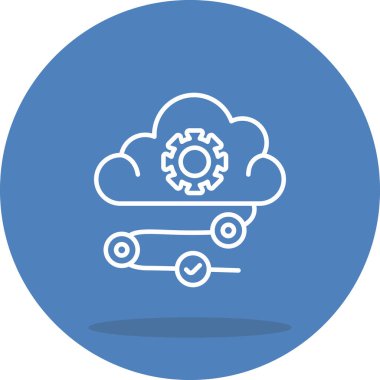 Bulut Servisi Belirgin Temiz Damgalama Grafik ŞekliName