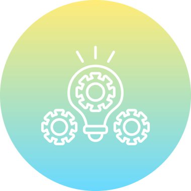 Proje Yönetimi web simgesi vektör illüstrasyonu