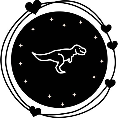 Jurasik ağ simgesi vektör illüstrasyonu