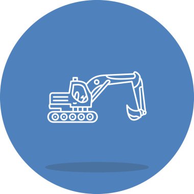 Kazı çizgisi simgesi, vektör illüstrasyonu