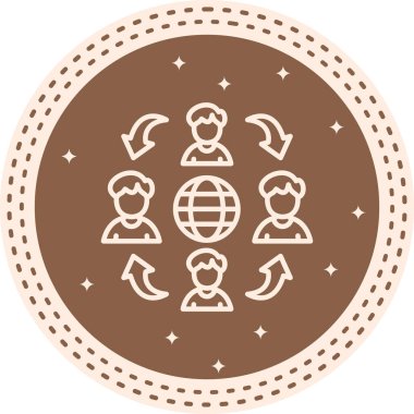 Communications Refined Elegant Vector Art Object