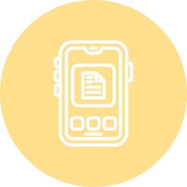 Mobil Dosya Ayırt Modern Temiz Sanat Özelliği