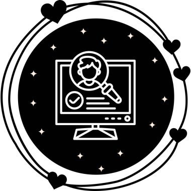 Arama Web simgesi vektör illüstrasyonu işe alınıyor