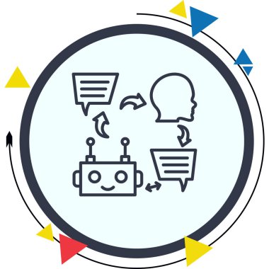 Chatbot Zihin Biçimli Yaratıcı Tasarım Elementi