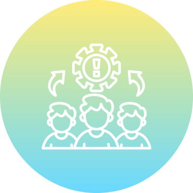 takım web simgesi vektör illüstrasyonu