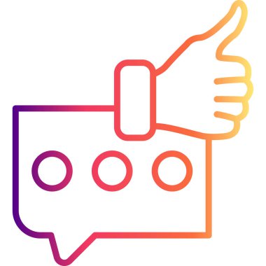 Geri besleme simgesi vektör illüstrasyon tasarımı