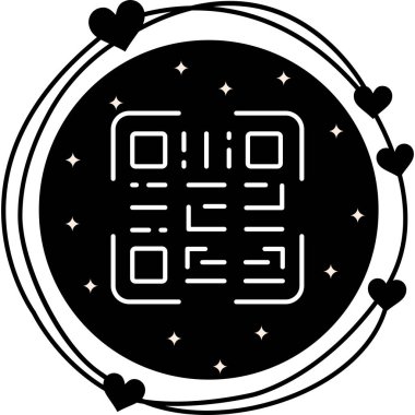QR Kod modern simgesinin vektör çizimi