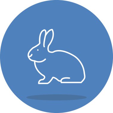 Tavşan simgesi vektör çizimi