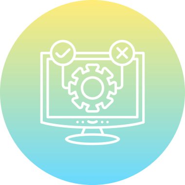 Yazılım web simgesi vektör illüstrasyonu