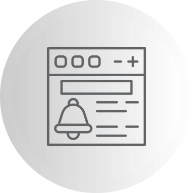 Bildirimli Modern Düz Vektör Tasarımı