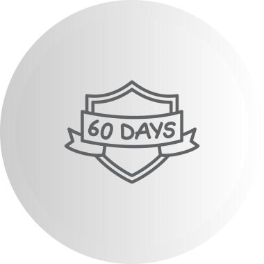 60 Gün Dengeli Profesyonel Markalaşma Grafik Sembolü