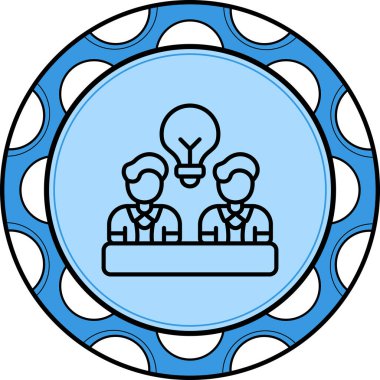 Beyin Fırtınası Dengeli Düz Modern Tasarım Elemanı