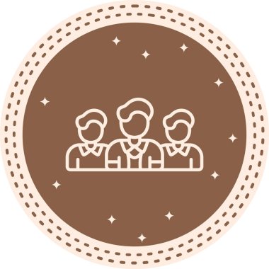 takım web simgesi vektör illüstrasyonu