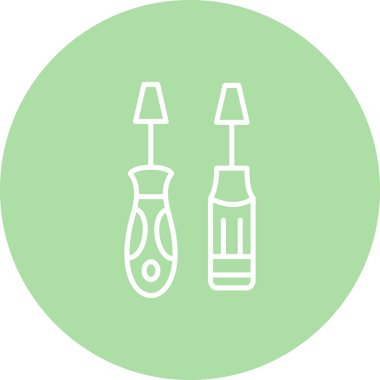 Tornavida simgesi vektör illüstrasyon tasarımı