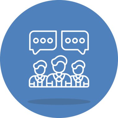  toplantı simgesi vektör illüstrasyon tasarımı