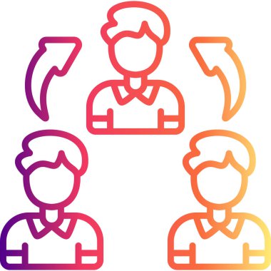 Yaratıcı Modern Düz Vektör Tasarımı Takip Et