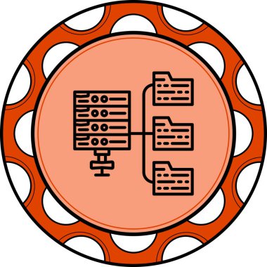 Web Sitesi Genel Bağlantı Simgesi, Vektör İllüstrasyonu 