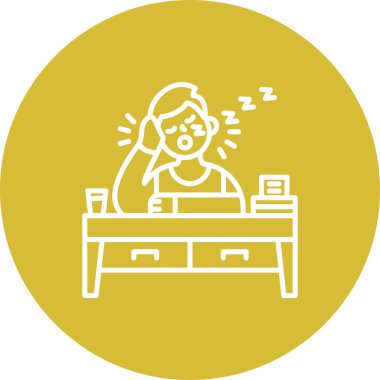 Yeterli Uykuyu Doldurulmuş Temiz Dijital Grafik Düzeni