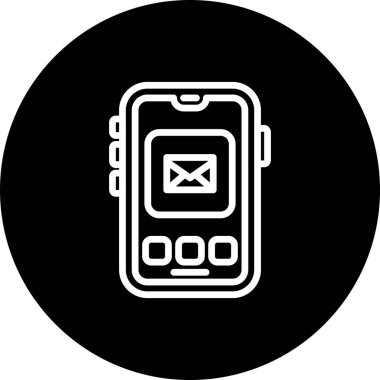 E- posta web simgesi vektör illüstrasyonu