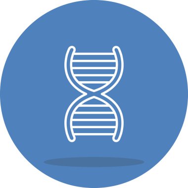 DNA Yapısı Düz Tasarım Sembolü