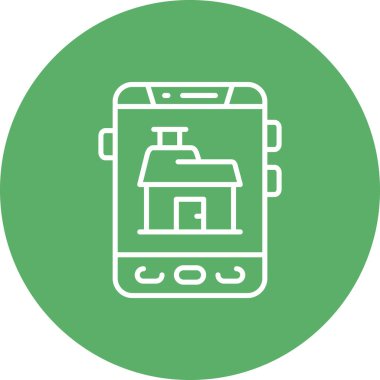 akıllı telefon simgesi, vektör illüstrasyonu basit tasarım